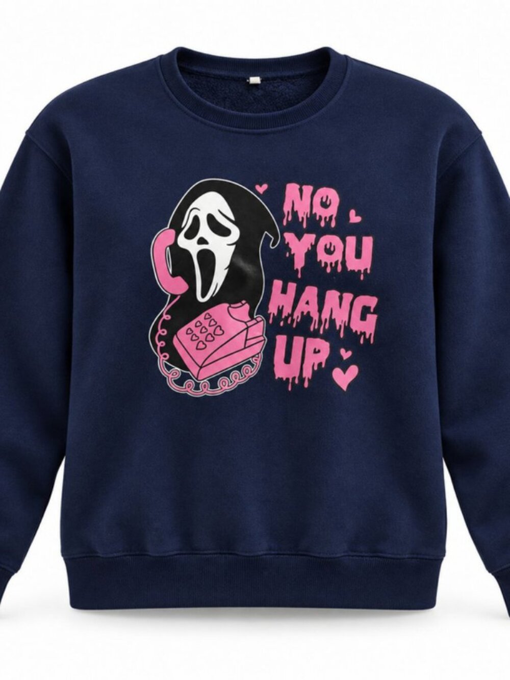 No You Hang Up Horror Graphic Crewneck Sweatshirt | Alternative Style
